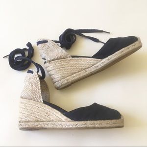 Castaner Carina Navy Wedge Espadrille 6